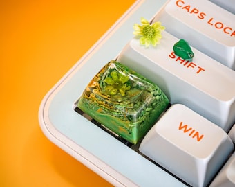 Handgemaakte CTRL Artisan Resin Keycaps – Custom Keycap voor Cherry MX mechanische toetsenborden | Leuke gaming-toetsen en uniek cadeau, anime-cadeau
