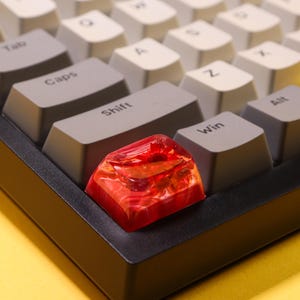 Artisan CTRL Keycap 1.25U, Crystal And Natural Flowers, Custom Resin Keycap, Handmade SA Profile, Cherry MX, Cute Gaming Gift, Anime Keycaps
