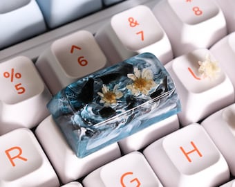 Handcrafted CapsLock Artisan Keycaps – Custom Resin Keycap for Mechanical Keyboards, SA Keycap, Keycaps set, Cherry MX, Gamer Accessories