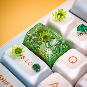 TAB Keycap, 1.5U Handmade Keycap, Resin Keycap, Artisan Keycap, Handmade Gift, Cute Artisan Keycaps, Beautiful Keycaps