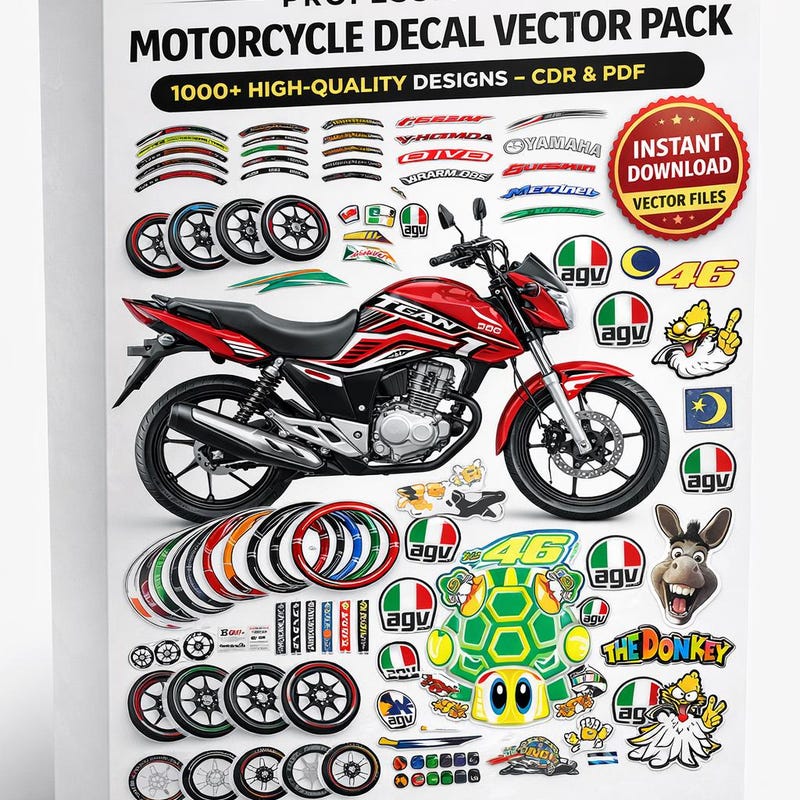 Stickers Motorcycle Design - Etsy UK