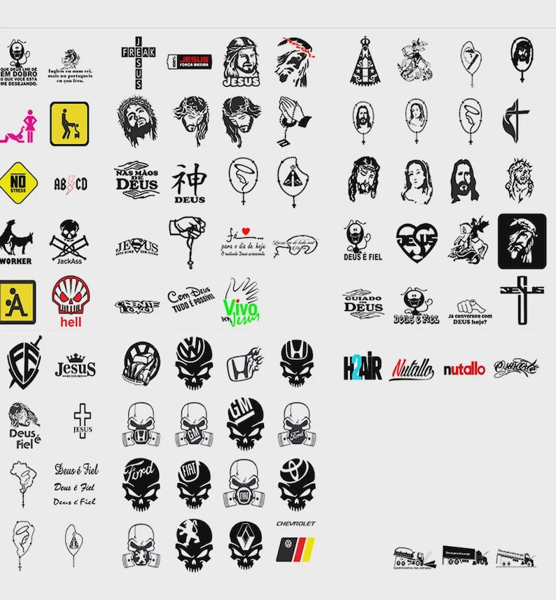 5,000 Automotive Sticker Vector Designs | Car Decals Bundle | CDR & PDF ...