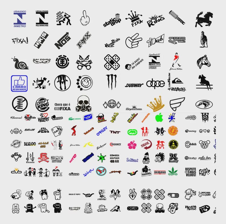 5,000 Automotive Sticker Vector Designs | Car Decals Bundle | CDR & PDF ...
