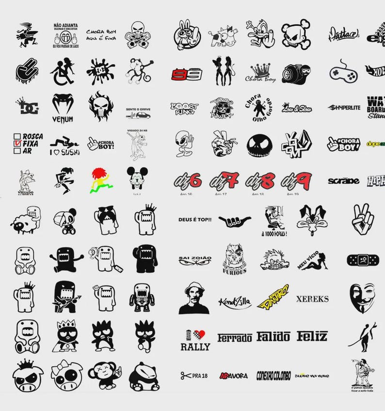 Whatever Car Sticker Design 5,000 Automotive Sticker Vector Designs | Car Decals Bundle | CDR & PDF ...
