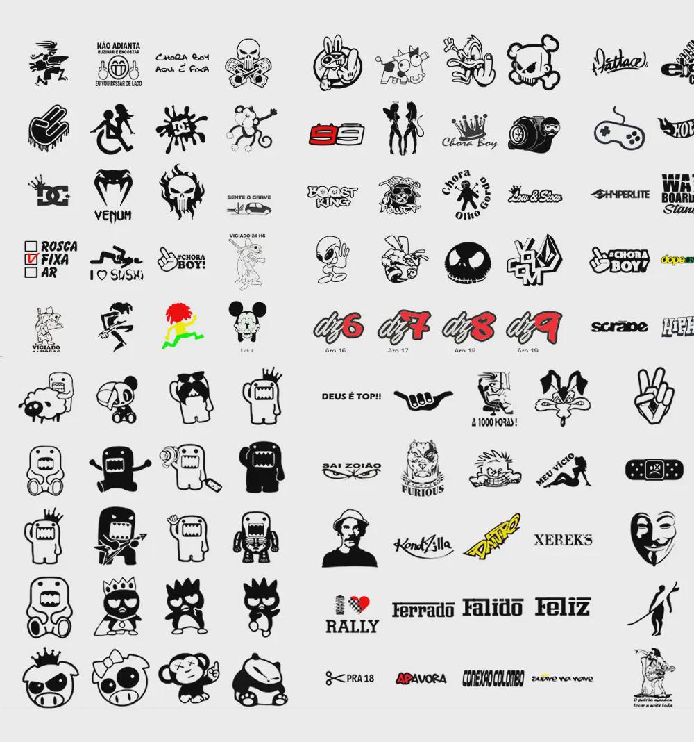 5,000 Automotive Sticker Vector Designs | Car Decals Bundle | CDR & PDF ...
