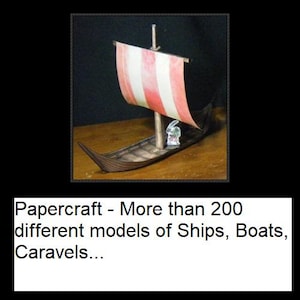 Paper Craft Pack with 200 Different Ships, Boats, Caravels... Papercraft Models | Instant Download Paper Template