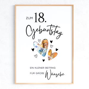 Geldgeschenk zum 18. Geburtstag