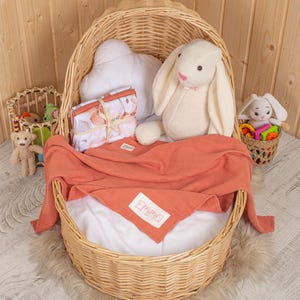 Custom Flower Baby Swaddle Blanket, Pack of 3 pcs, %100 Cotton Muslin, Organic Burp Cloths, 75x75 cm, Baby Shower Gifts