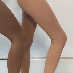 leggings in cotton skin color tights woman
