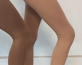 Leggings in Baumwolle hautfarben Strumpfhosen Frau