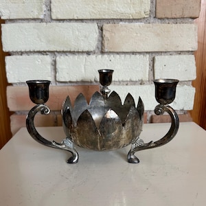 Leonard Lotus Flower  base and Candle Holder