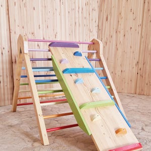Handcrafted Kids’ Playground – Vibrant Slide & Climber for Ages 2–5