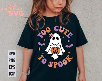 Fantasma de Halloween SVG, Niños espeluznantes PNG (Descarga digital)