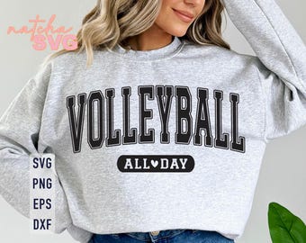 Voleibol todo el día Svg, Vibraciones de voleibol Svg, Voleibol Svg, Camiseta de voleibol Svg, Voleibol png, Mamá de voleibol Svg, Vida de voleibol Svg