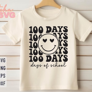 100 Days of School Svg, Happy 100 Days of School Svg, School 100th Day Svg, Back to School Svg, Teacher School Svg, 100 Days of School Shirt