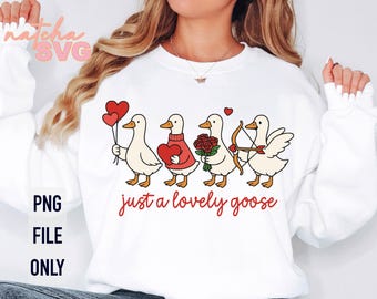 Solo un'oca innamorata Png, Oca adorabile e carina Png, Oca di San Valentino Png, Anatra di San Valentino Png, San Valentino divertente Png, Oca innamorata
