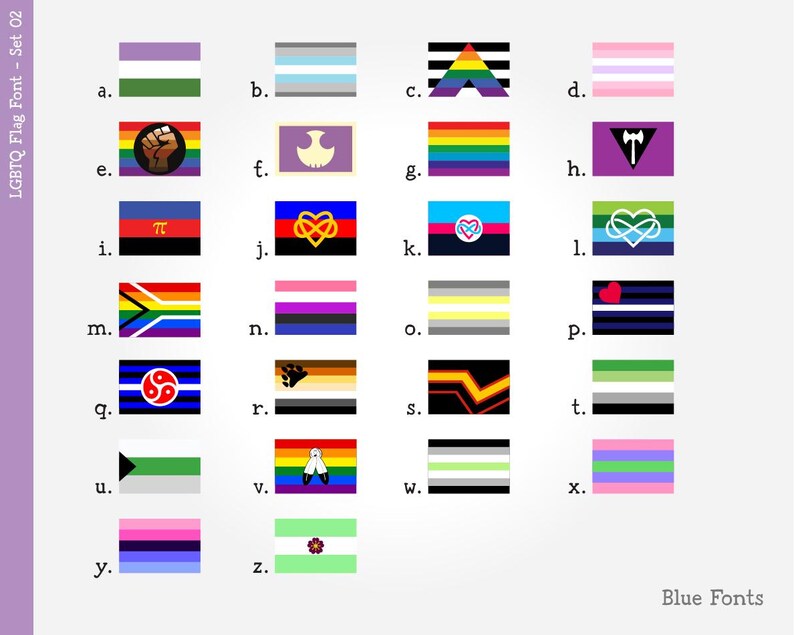 Phide Leteers LGBTQ+ Flag Font Bundle – Rainbow Alphabet Pride Typeface for Canva ...