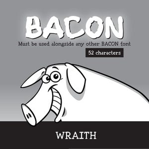 Bacon "Wraith" - Layered 3D Shadow Font – Ghostly Retro Typography – Stylized Drop Shadow Effect for Bold Lettering