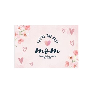 Postales florales de bellas artes para mamás / Tarjetas de felicitación emotivas, cumpleaños, Día de la Madre, agradecimiento, amor