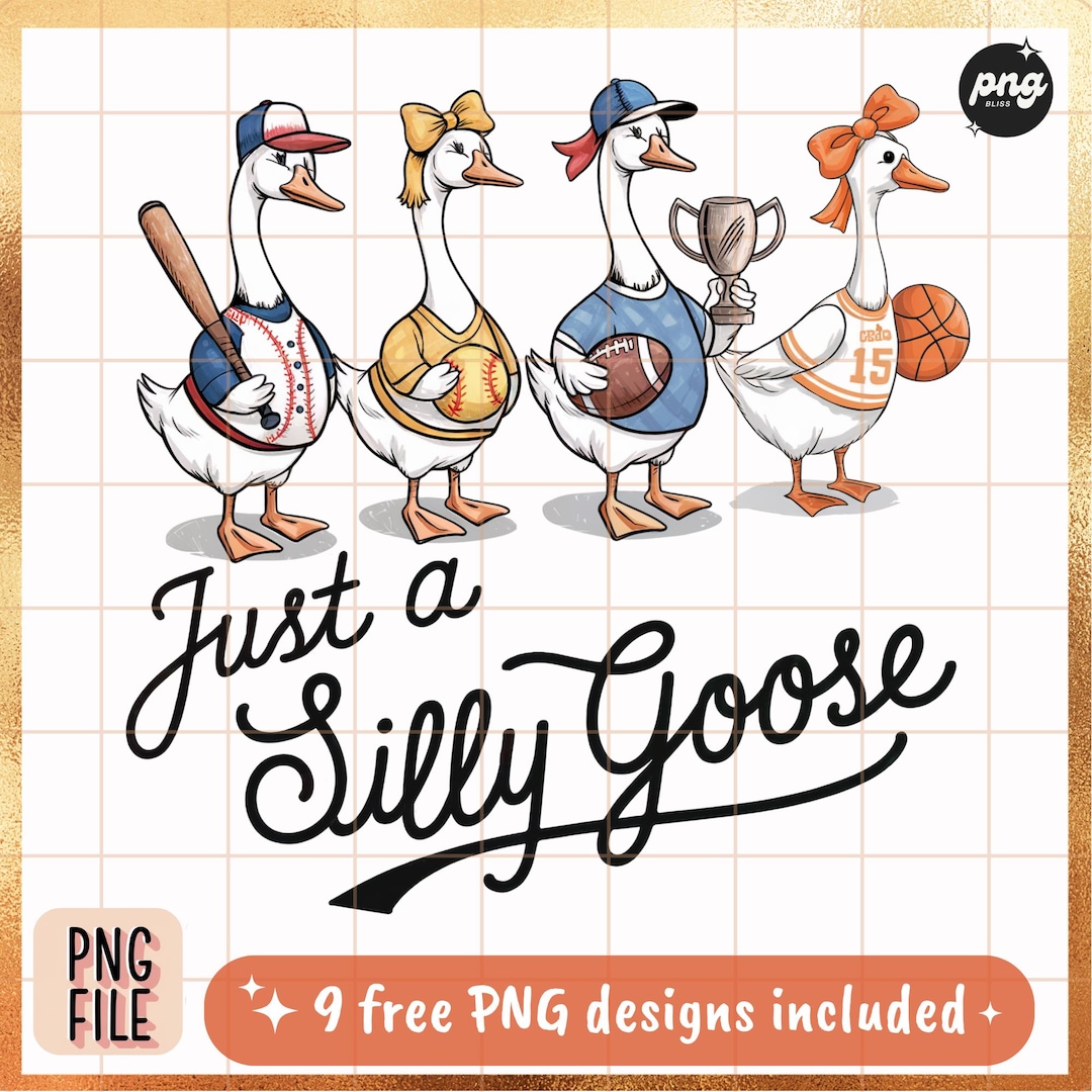 Silly Goose Racing Silly Goose Squad PNG: Funny Game Day Shirt Design (digital Download ...