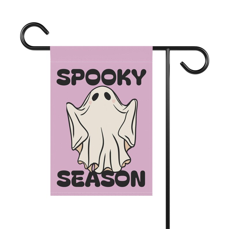 Summerween Ghost Garden Banner: Pastel Halloween Outdoor Decor image 6