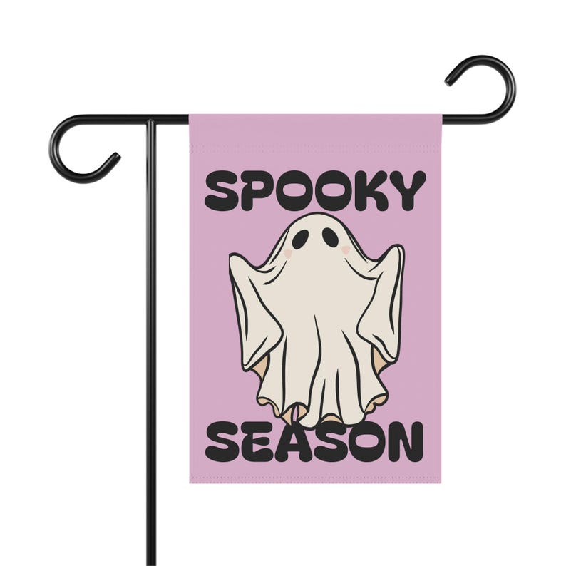 Summerween Ghost Garden Banner: Pastel Halloween Outdoor Decor image 10
