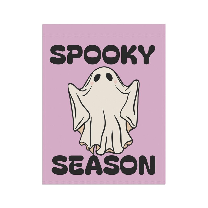 Summerween Ghost Garden Banner: Pastel Halloween Outdoor Decor image 9