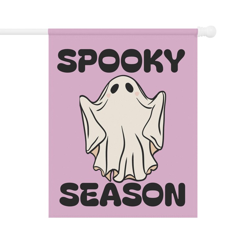 Summerween Ghost Garden Banner: Pastel Halloween Outdoor Decor image 7