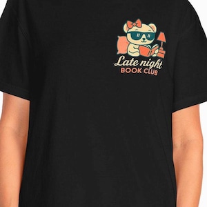 Book Lover Unisex Tee: Late Night Reading Shirt, Bookworm Apparel