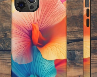Funda resistente con diseño floral vibrante: diseño botánico colorido