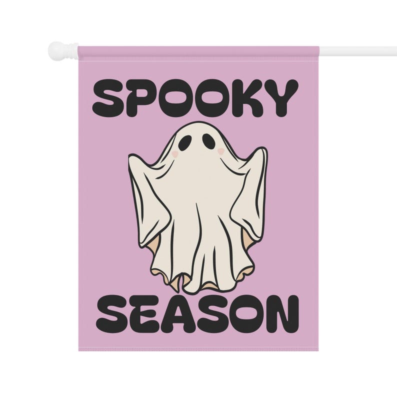 Summerween Ghost Garden Banner: Pastel Halloween Outdoor Decor image 8