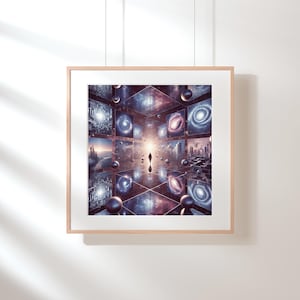 Printable Art Poster Surreal | Reality Shift Digital Art Printable | 5 Formats | Surreal Art | Digital Download | Wall Decor | Poster Print