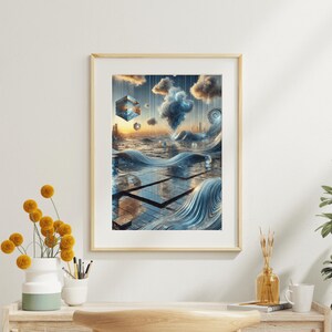 Digital Art Printable Surreal Dreamscape Illusion | Poster Print 5 Formats | Wall Art | Digital Download | Wall Decor