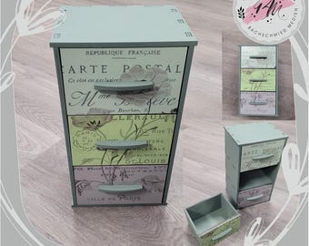 Laser svg drawer cabinet chest of drawers cupboard sideboard storage box box drawers EPS, SVG, CdR, PDF