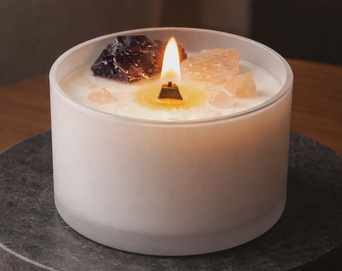 Chakra Crystal Candles - Third Eye Chakra Fair Trade