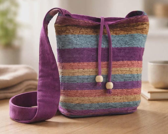 Nepal Sling Bag - Mountain Trek Tan & Greens