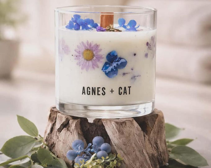 Agnes + Cat Botanical Soy Wax Candle - Moorland Fair Trade
