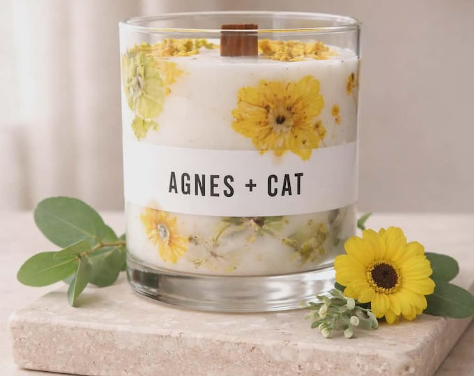 Agnes + Cat Botanical Soy Wax Candle - Rydal Oudh Fair Trade