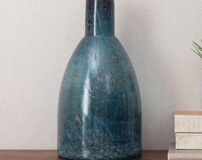 Thalassa Hand-Blown Medium Vessel Sapphire, 35.5 x 20 x 20cm