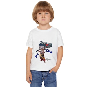 Legend Nezha - T-shirt for young heroes, little demon Nezha, Cute Children&#39;s Tee, Cartoon T-Shirt, Kids Apparel, Fun Playwear