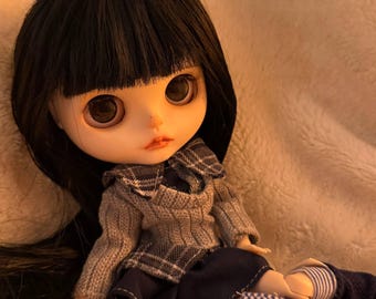 Custom Blythe Doll OOAK Japanese Schoolgirl Sakura Edition Seifuku Full Set Art Doll