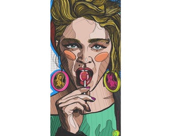 Boho Pop Art Music Beach Towel