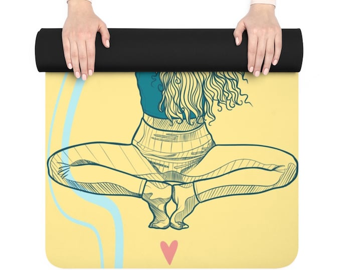 Eco-friendly yoga mat - I love myself