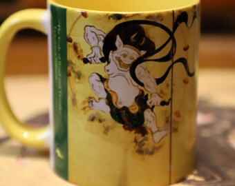 Raijin Fujin Mug, Tawaraya Sotatsu Ukiyo-E Art Ceramic Tea Cup