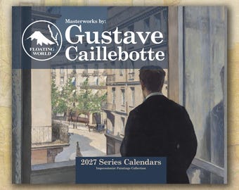 Gustave Caillebotte 2027 Wall Calendar, Impressionist Paintings, (11"x8.5" & 14"x11.5")
