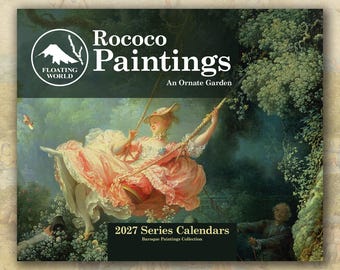 Rococo Paintings 2027 Wall Calendar, Classical Baroque Art (11"x8.5" & 14"x11.5")