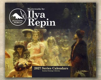 Ilya Repin 2027 Wall Calendar, Realism Paintings, (11"x8.5" & 14"x11.5")