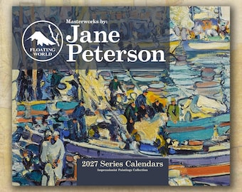 Jane Peterson 2027 Wall Calendar, Impressionist Paintings, (11"x8.5" & 14"x11.5")