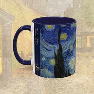 Starry Night by Vincent van Gogh Mug, Impressionist Painting, Vintage Art, 11oz 15oz Ceramic Tea Cup