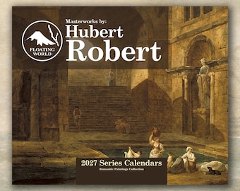 Hubert Robert 2027 Wall Calendar, Classical Romantic Paintings, (11"x8.5" & 14"x11.5")